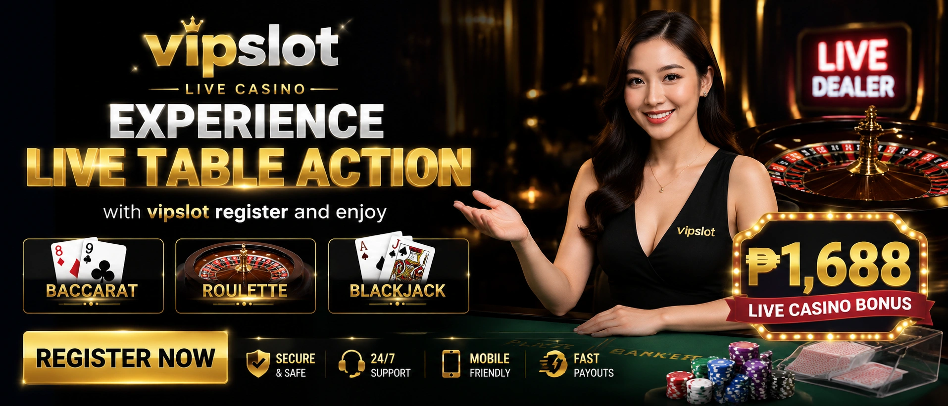VIPSLOT live casino table view